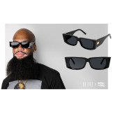 9FIVE X ARTS-REC ANGELO BLACK & 24K GOLD SUNGLASSES