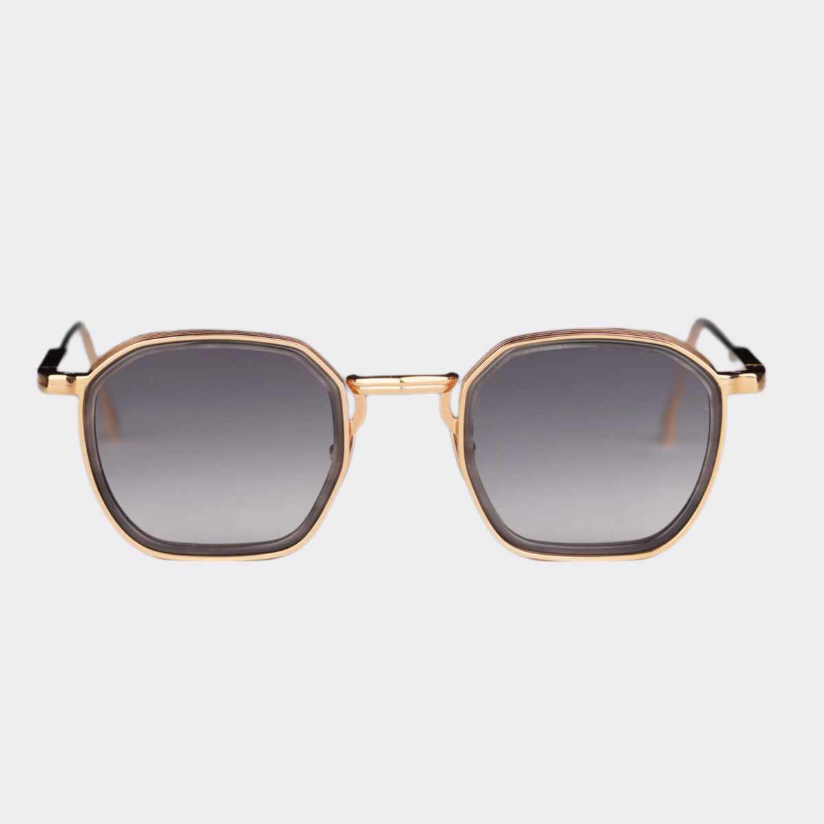 Lunettes De Soleil John Dalia BRAD C154 - Monture Or Aviateur - Verres Teintés Gris UV400