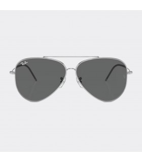 RAY-BAN AVIATOR REVERSE RBR0101S 003/GR 59 - SILVER