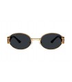 9FIVE St. James Black & 24k Gold Sunglasses